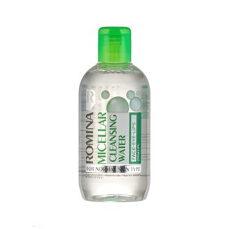 محلول پاک کننده آرایش چشم ، لب و صورت(میسلار واتر) مناسب پوست نرمال 250 میل رومینا