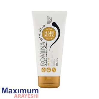 ماسک مو مغذی با آبکشی مناسب موهای خشک (حاوی روغن گیاهی) رومینا 200 میل