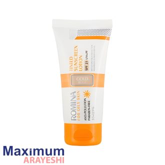لوسیون ضدآفتاب رنگی روشن SPF25 رومینا 50 میل