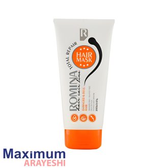 ماسک مو مغذی با آبکشی مناسب موهای خشک و آسیب دیده رومینا 200 میل