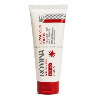 لوسیون ضد آفتاب بی رنگ SPF‏90 مناسب پوست چرب 75 میل
رومینا