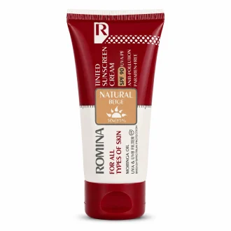 کرم ضد آفتاب رنگی طبیعی SPF‏90 حجم 50 میل رومینا